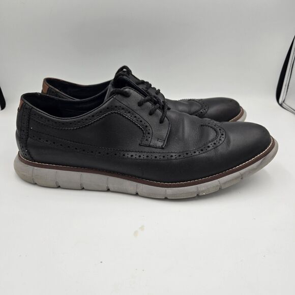 JOHNSTON & MURPHY Milson Long Wing Leather Derby Black Dress Shoes Men Size 11 M main image 9